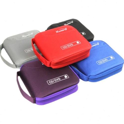 新款时尚32碟装CD/DVD碟包家用收纳包大容量车载光盘纺织布包