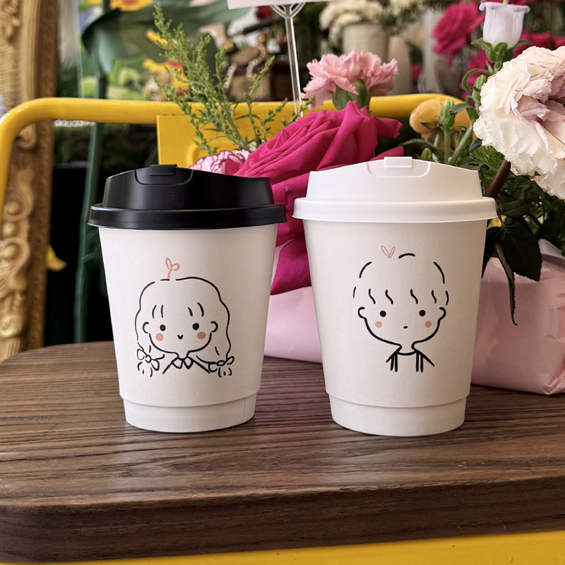 热饮外带咖啡纸杯一次性