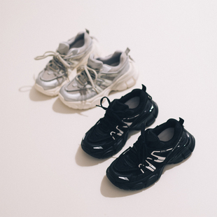 网面炸街系带松糕运动鞋 牛皮 4.5cm 千禧风复古老爹鞋 美YU