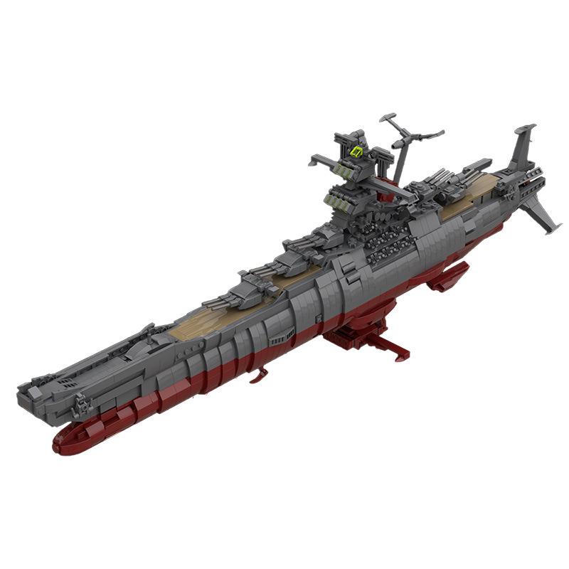 moc-31693创意设计兼容乐高小颗粒拼插积木玩具宇宙战舰大和号
