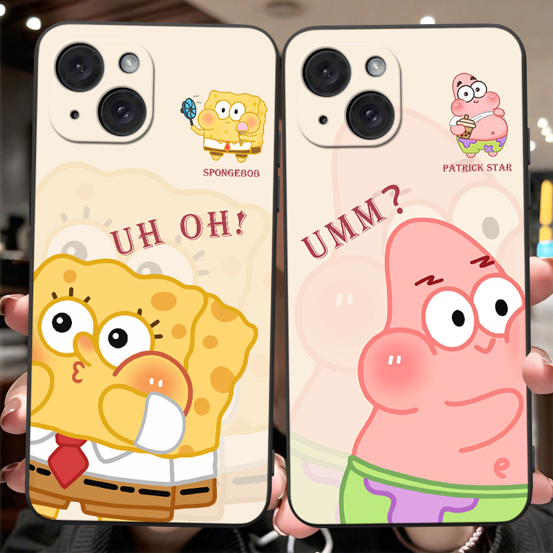 皑晨适用于iphone15plus手机壳爱疯15plus防摔iphnoe15pius保护套A3096派大星Ipone15plus可爱a3096卡通A3o96