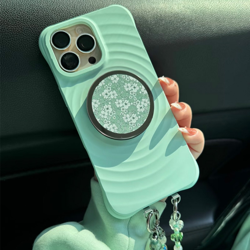 青山玉新款手机壳白色波漾壳c家联名赵露思适用于苹果iPhone16promax磁吸15promax华强北14/12Plus明星同款13