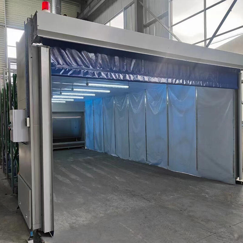 移动式伸缩喷漆房工业伸缩无尘烤漆房电动式移动折叠打磨伸缩房