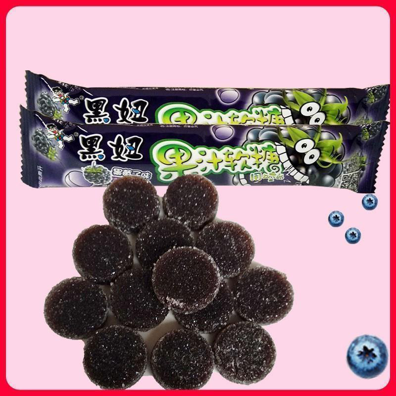 QQ软糖儿时汁糖果非黑妞7080后凝胶软糖怀旧童年38g/18条零食儿时