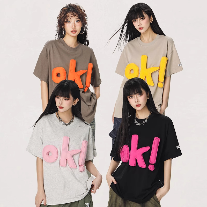 CTB啤酒队长 美式短袖T恤女夏设计感宽松情侣高级小众不撞款上衣