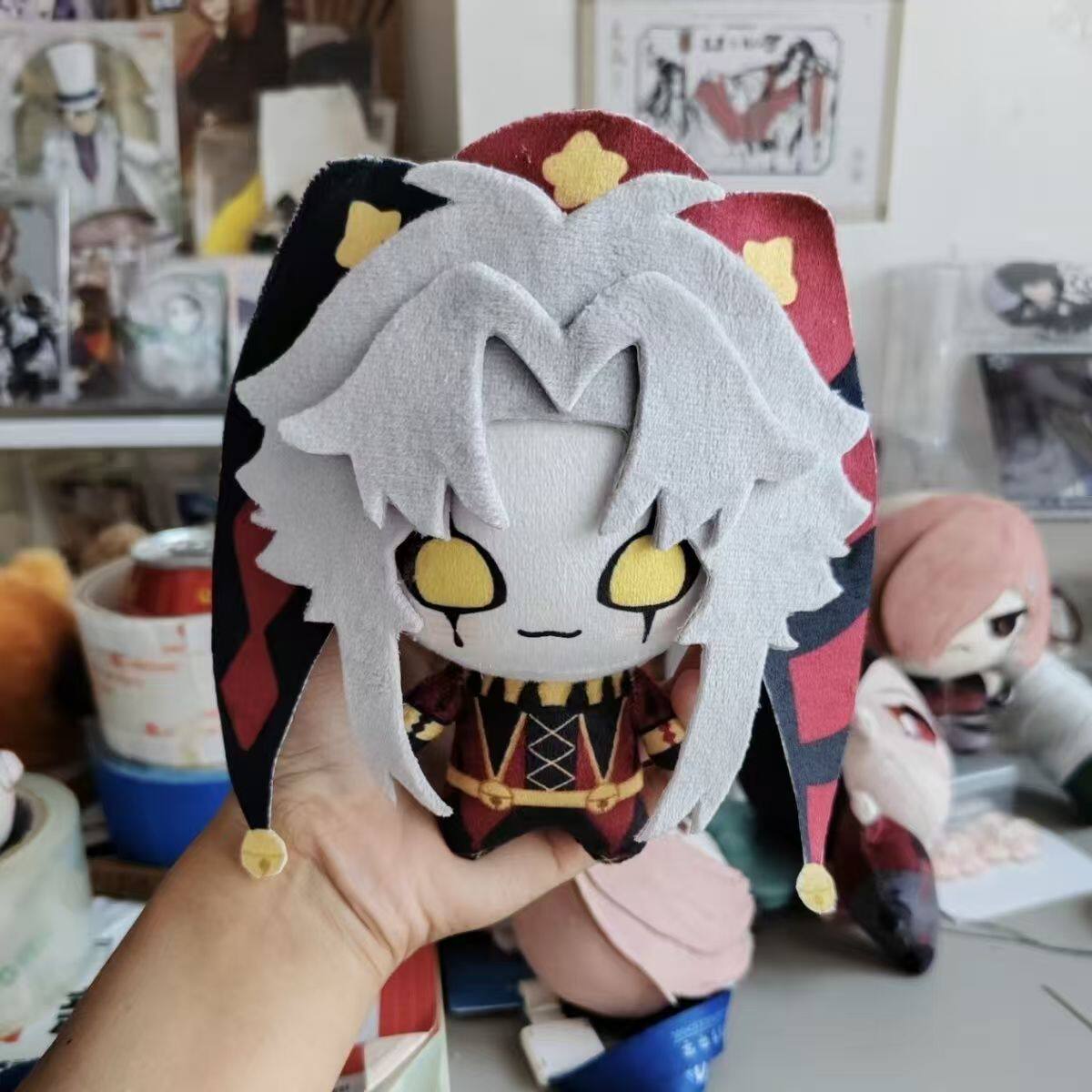 thumbnail for pierrot attribute 10cm cotton doll two-dimensional doujin plush doll freak circus peripheral pendant