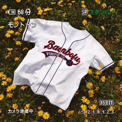酒酿丸子ALOHA 复古美式松弛感短袖衬衫棒球服夏季情侣装开衫外套