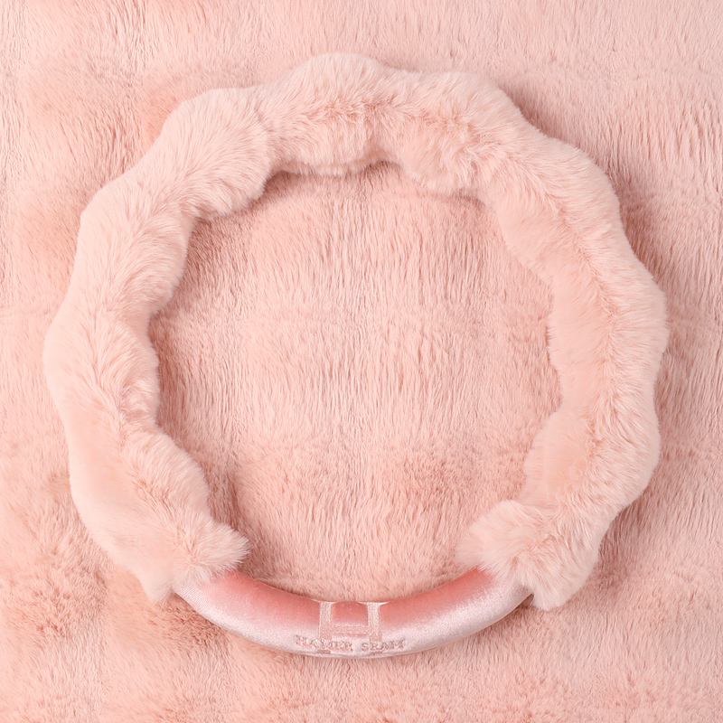 泡芙绒加厚毛绒冬季保暖方向盘套