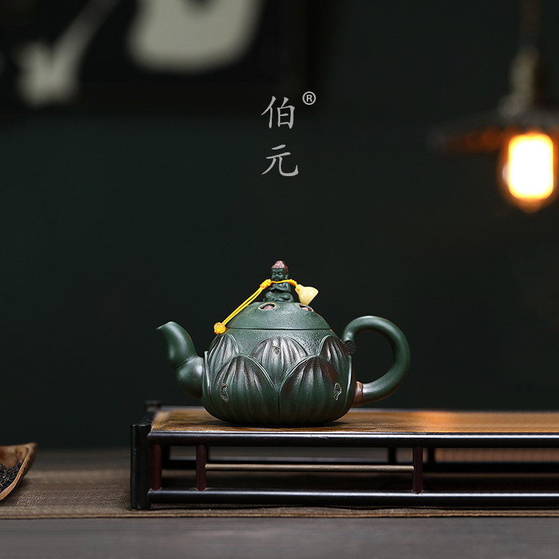 伯元中式紫砂手工爱莲说
