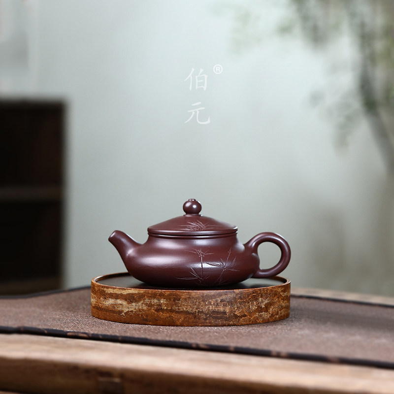 刻绘笠帽伯元紫砂中式