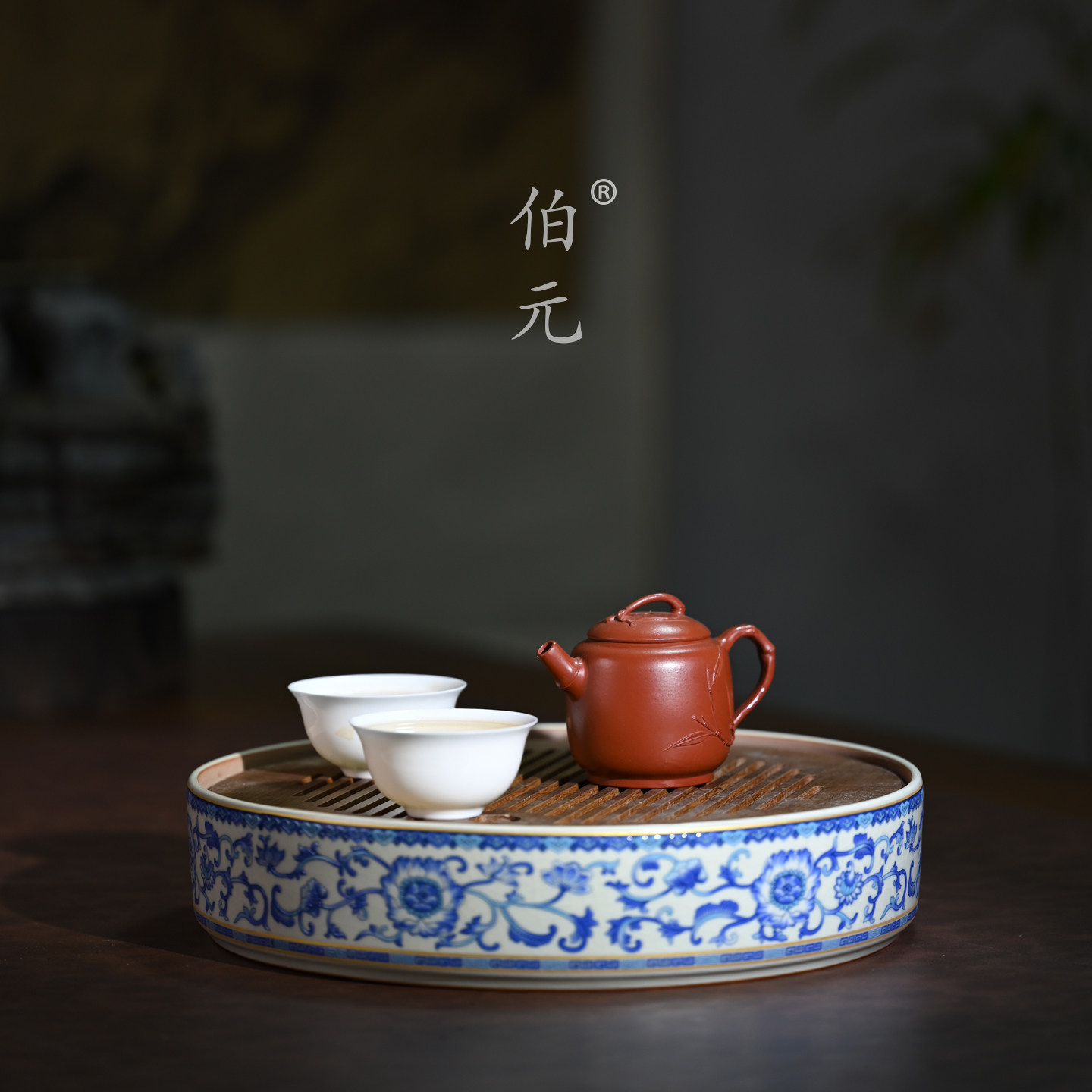 宜兴紫砂壶原矿大红袍文竹壶全手工家用功夫茶具小品掌中壶 85ml