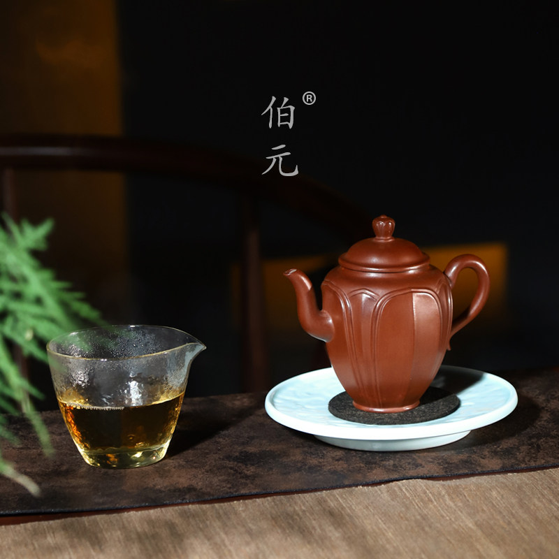 伯元中式紫砂全手莲心