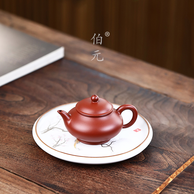 手工水扁伯元紫砂中式