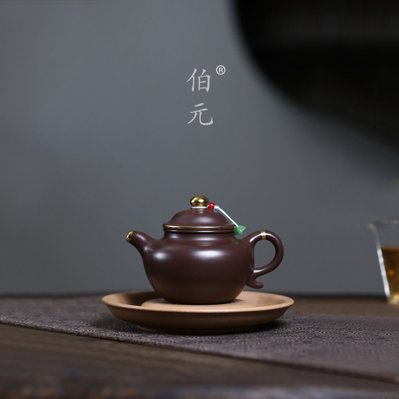 伯元中式紫砂手工莲子