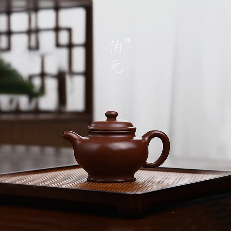 手工掇只伯元紫砂中式