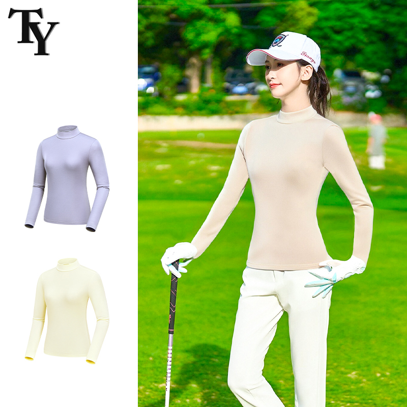 TY高尔夫女士打底衣秋冬薄绒保暖