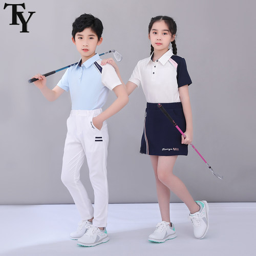 TY儿童短袖速干翻领运动服