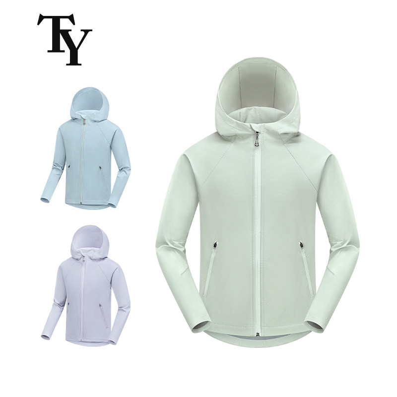 高尔夫儿童外套连帽防风外套