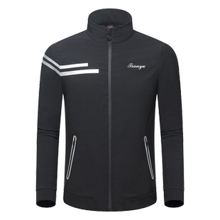 高尔夫球服装 长袖T恤 秋冬保暖衣服 男士外套夹克球服
