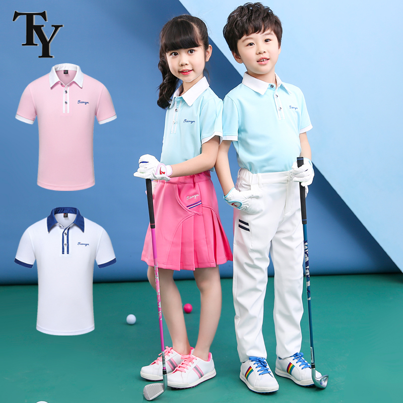 TY儿童短袖撞色运动球服