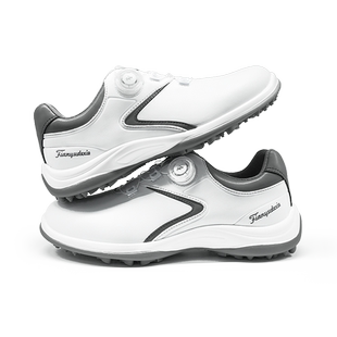 高尔夫球鞋男士防水透气旋转钮鞋带运动休闲舒适防滑固定鞋钉鞋子