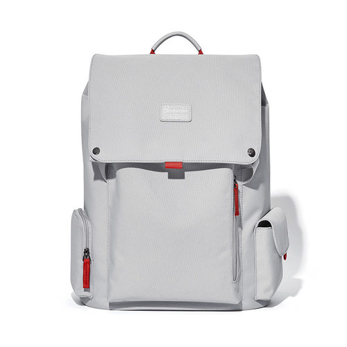 波斯丹顿双肩包男电脑包帆布高级感书包大学生旅游大容量旅行背包