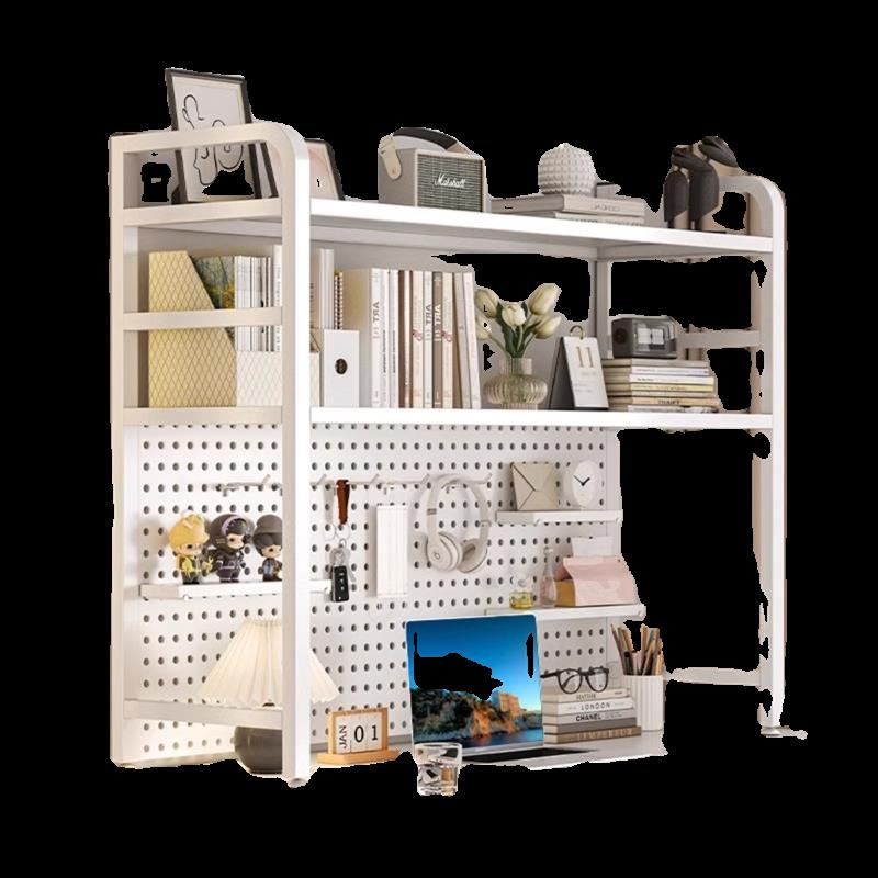 书架桌面收纳置物架桌上洞洞板多层办公电脑宿舍学生家用收纳架