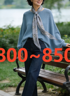 【800-850】号外贸订单精纺羊毛蚕丝天丝针织衫女