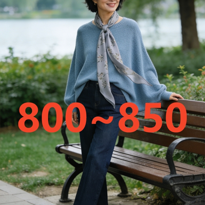 【800-850】号外贸订单精纺羊毛蚕丝天丝针织衫女