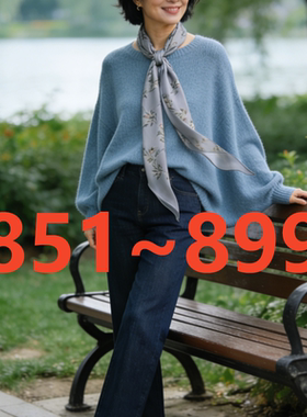 【851-899】号外贸订单精纺羊毛蚕丝天丝针织衫女