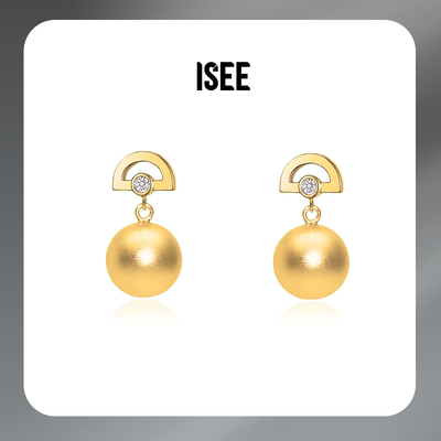 ISEEJewelry现货·南法庄园度假温婉浪漫耳钉哑光静奢