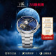 上海手表鸿蒙地球卡罗素蓝地球手动陀飞轮轨道式 旋转机械手表男