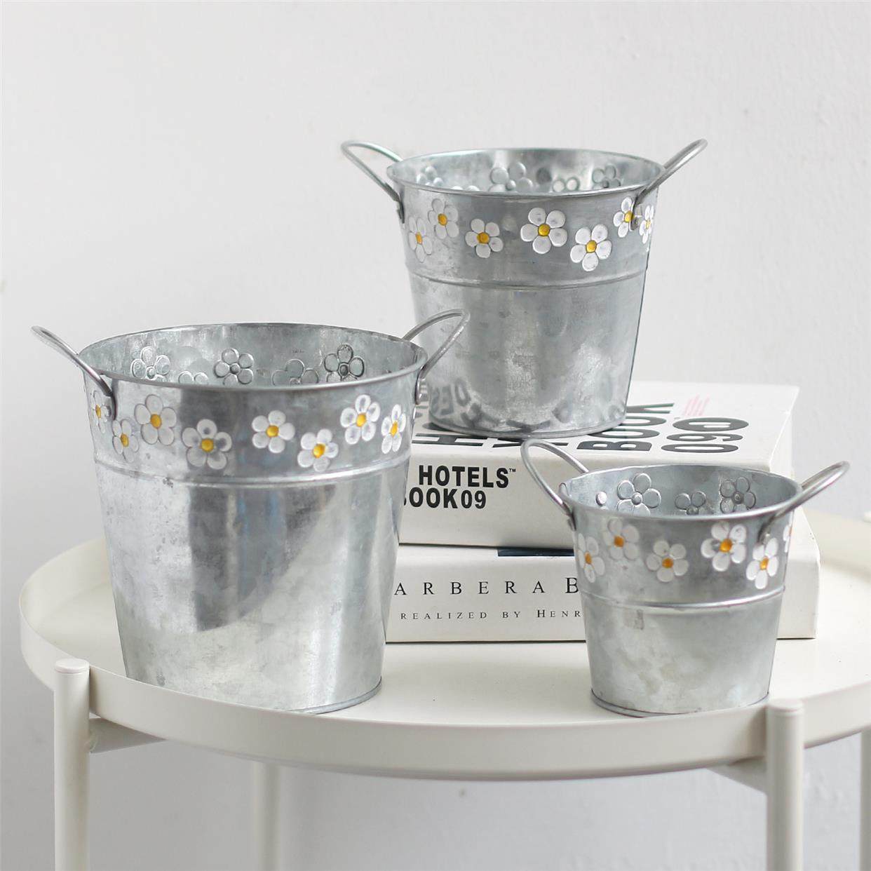 网红泰式寮国冰咖啡桶冰桶奶茶桶小铁桶泰国椰子冰沙饮品铁桶装饰