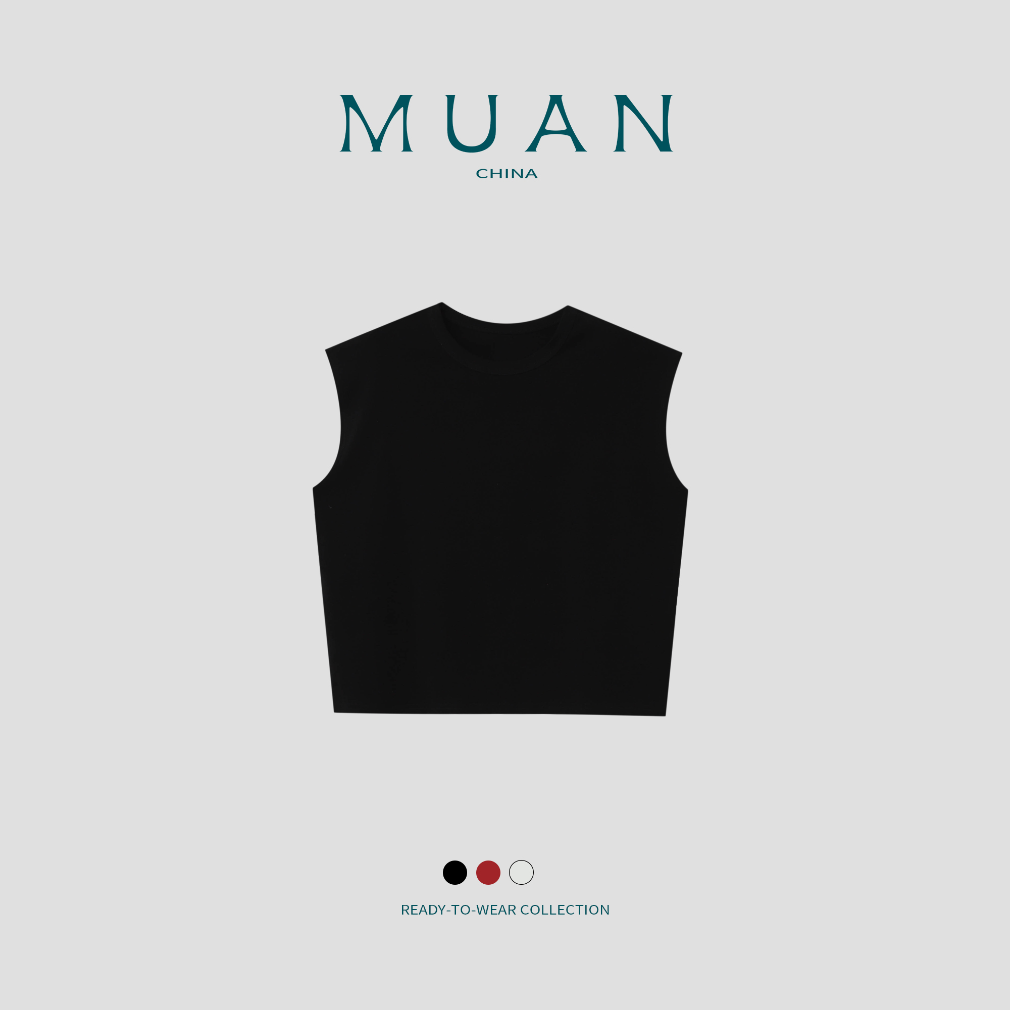 《张扬背心T》定制纯色极简风百搭无袖背心上衣MJ-F8259