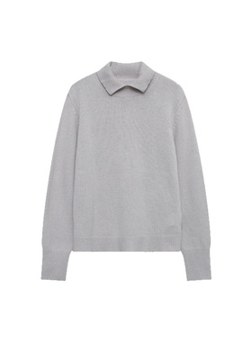 木岸muan高尔夫毛衣POLO领245克冬季保暖羊毛翻领上衣女D-DG3-143