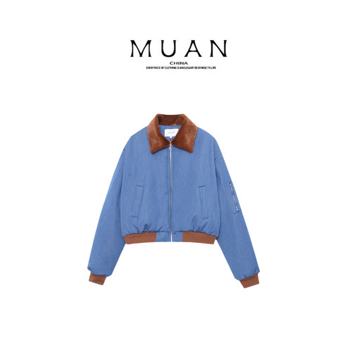 木岸muan中古飞行员棉服秋冬百搭定制220克外套女D-DG3-6845
