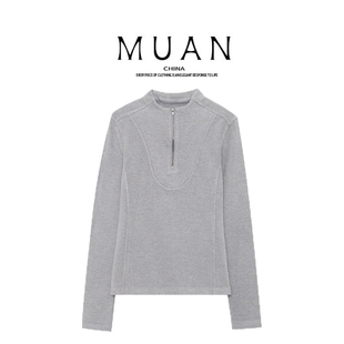 6855 DG3 木岸muan小魔法上衣定制300克高级休闲长袖 百搭上衣女D