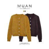 DG3 木岸muan琥珀流光毛衣定制275克羊毛针织衫 保暖毛衣女CQ 145