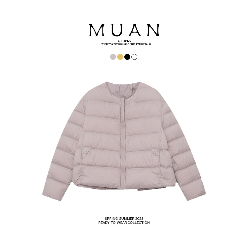 木岸muan滤镜羽绒服冬季保暖定制90白鸭百搭防风外套D-JD-7703-1