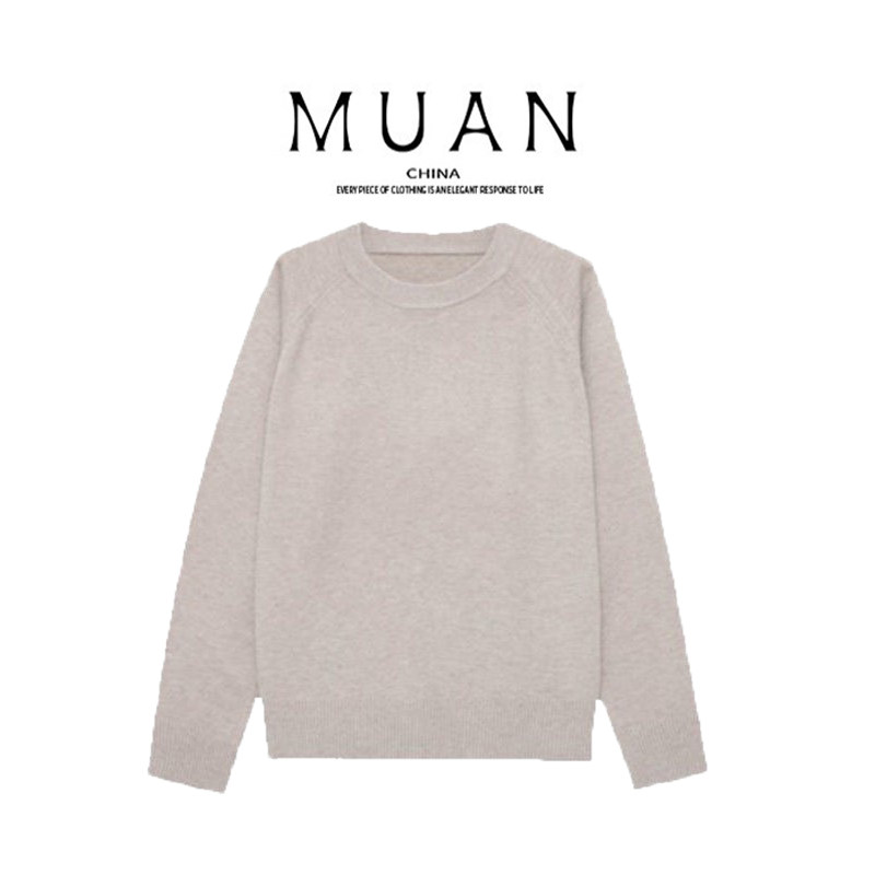 木岸muan迈阿密毛衣定制380克老钱静奢高级毛衣上衣女D-ST-25229