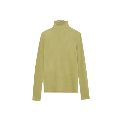 木岸muan千禧时代T恤定制冬季保暖拼接长袖上衣打底衫女D-JD-8530