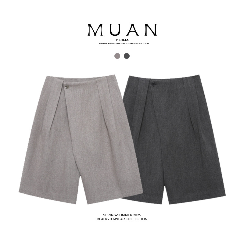 木岸muan伯爵七分裤时尚百搭定制550克高级七分裤子女D-YJ-25099