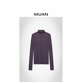 DG3 木岸muan设计师打底定制宽松简约百搭长袖 打底上衣女D 142