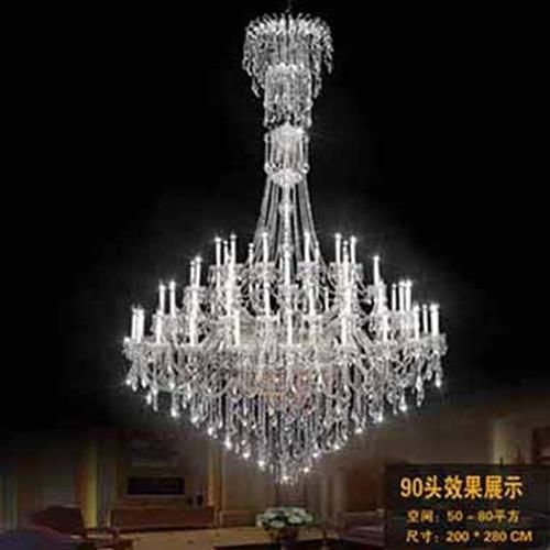 欧式吊灯水晶客厅灯创意卧室餐厅灯美式别墅大气长复式楼灯具