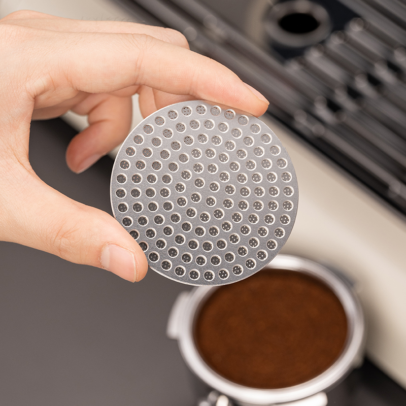 二次分水网意式咖啡机手柄粉碗过滤片烧结网51/53/58mm萃取蚀刻片