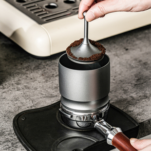 铝合金咖啡接粉杯58mm磨豆机接粉器闻香杯意式咖啡机落粉器取粉器