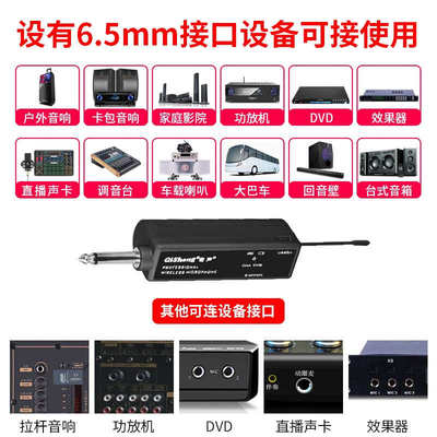 奇声无线话筒专业一拖二家用舞台户外唱歌主持会议麦克风套装