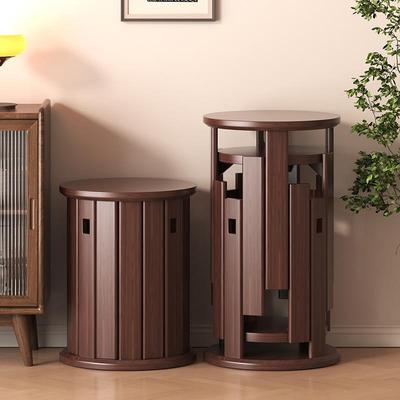 实木餐椅家用2025新款小户型现代简约可叠放餐桌椅子客厅高脚凳子