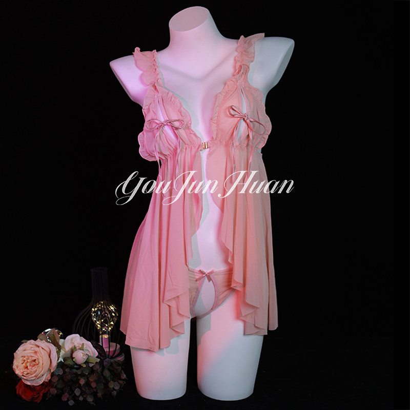 睡衣女薄款性感冰丝春秋睡袍浴袍两件套丝滑睡裙高级感2025年新款