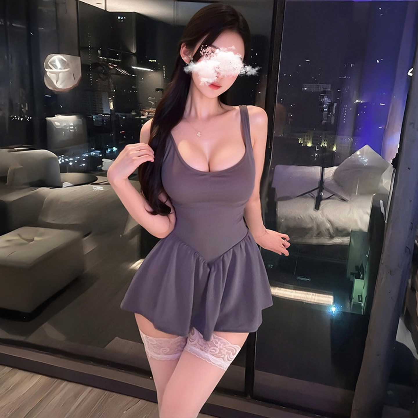 情感趣味约会制服性感情却内衣女暴击小胸禁欲系情侣2025睡衣套装